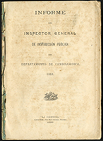 Informe del Inspector General de Instrucción Pública del Departamento de Cundinamarca (1888)