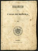 Reglamento de Casas de Moneda 1849
