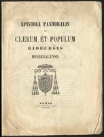 Epistola pastoralis ad clerum et populum diocesis Monregalensis (1858)