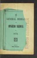 El General Herrán al Congreso Nacional de 1870 (1870)
